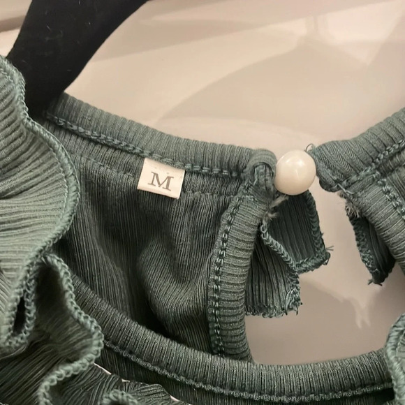 SHEIN green tank top bodysuit size medium‎ - Picture 2 of 6